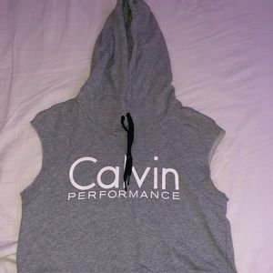 Calvin Klein sleeveless hoodie